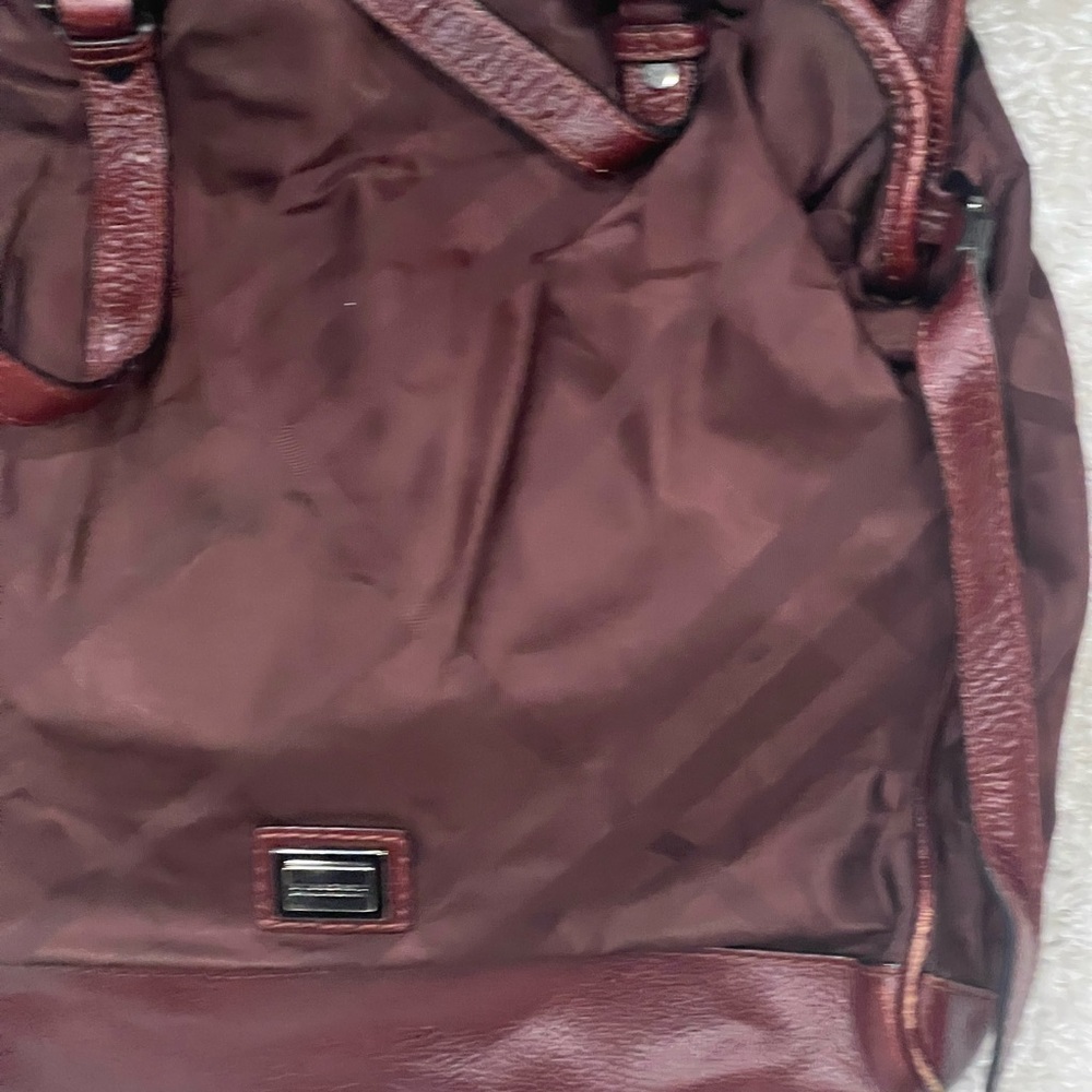 Burberry Leather Trimmed Exploded Check Tote - image 4